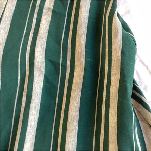 LAPOINTE Green/ Grey Striped High-Rise Wide Leg Pants SZ XS - Picture 8 of 8